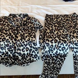 Victoria’s Secret Silky Cheetah Pajamas